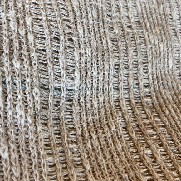 Vintage St Croix Knits Linen Blend Loose Knit V-Neck Sweater - Picture 8 of 9